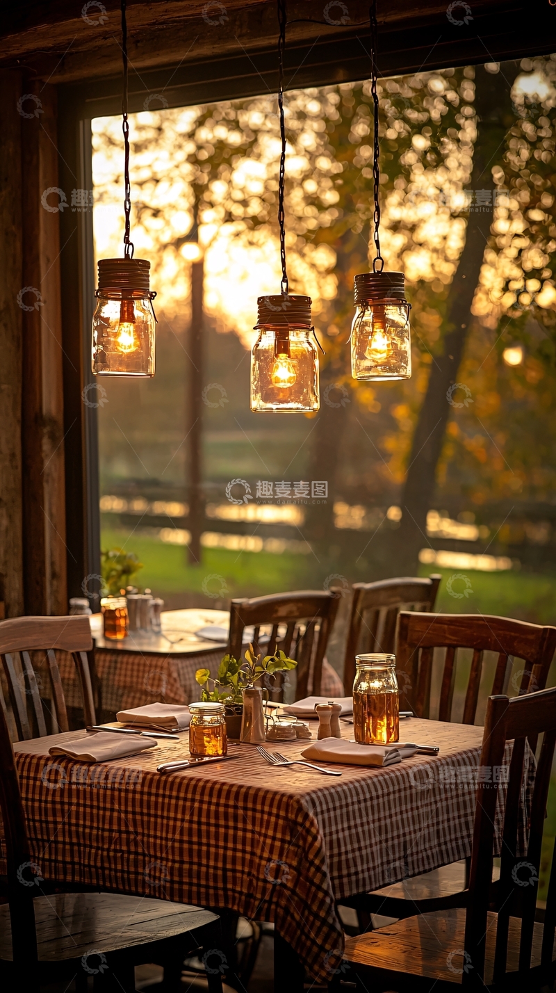 高清大图下载【趣麦麦图】乡村户外餐桌布置