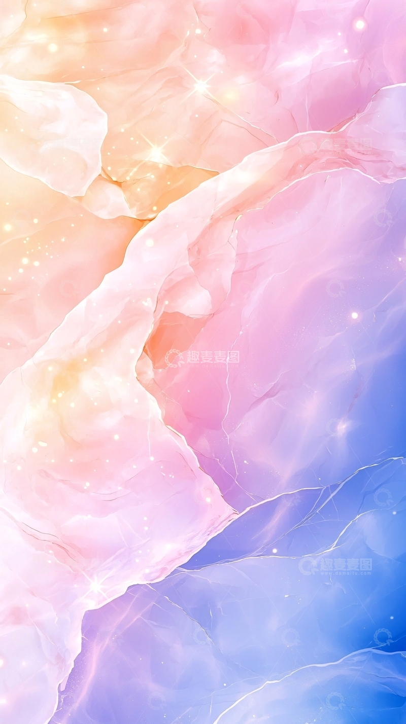 高清大图下载【趣麦麦图】梦幻渐变星空背景图