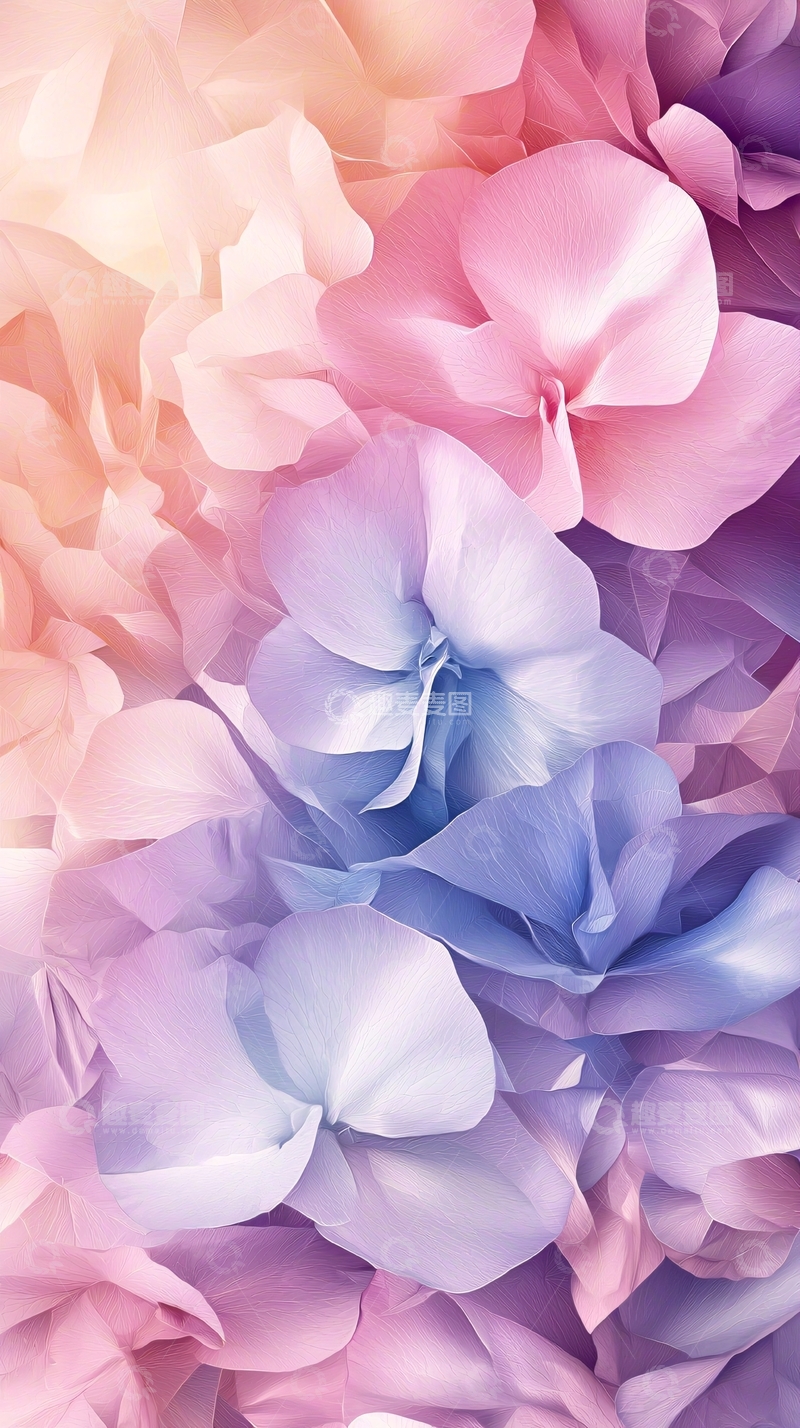 高清大图下载【趣麦麦图】梦幻花朵抽象艺术背景图