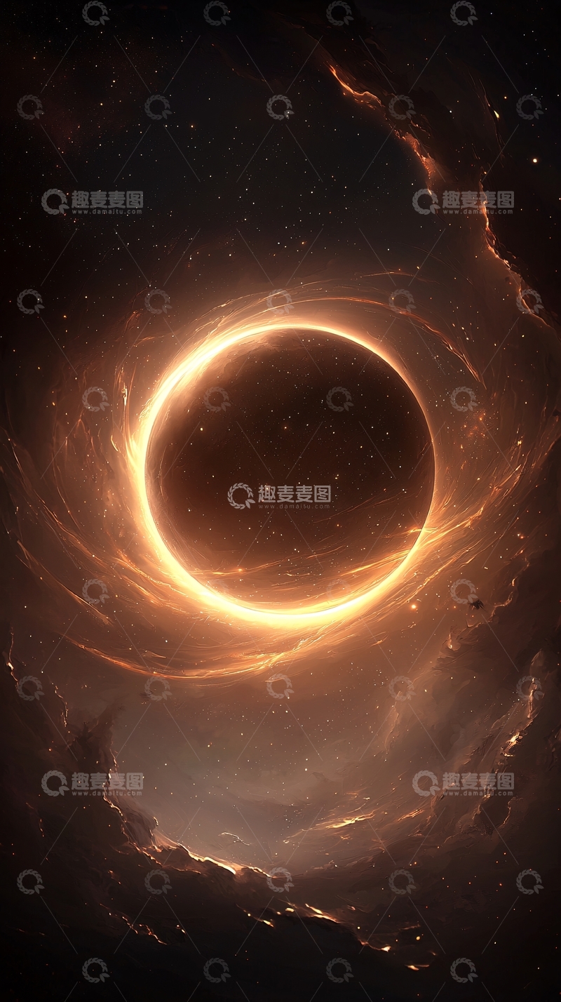 高清大图下载【趣麦麦图】宇宙黑洞神秘景象