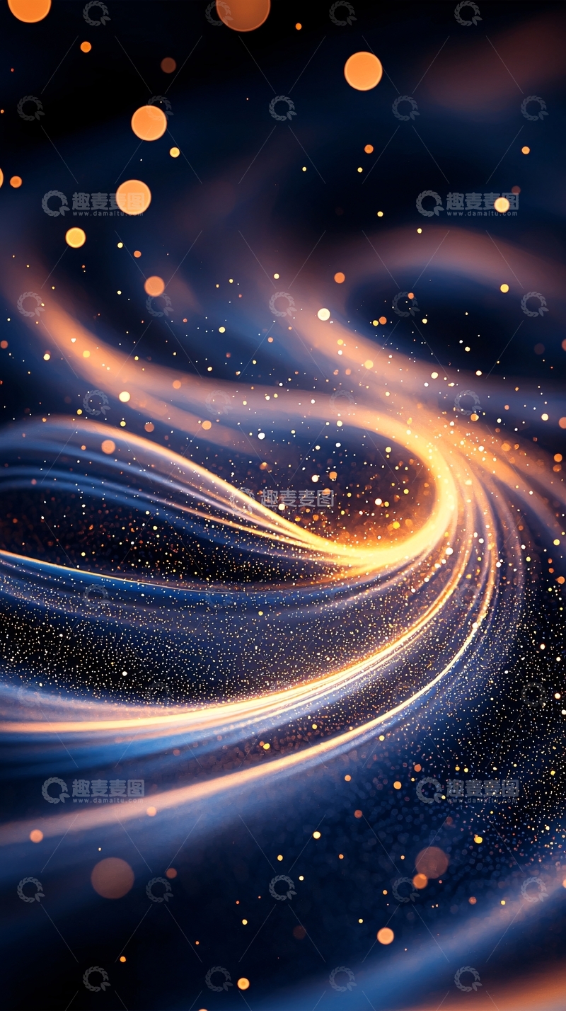 高清大图下载【趣麦麦图】光流星河动态壁纸