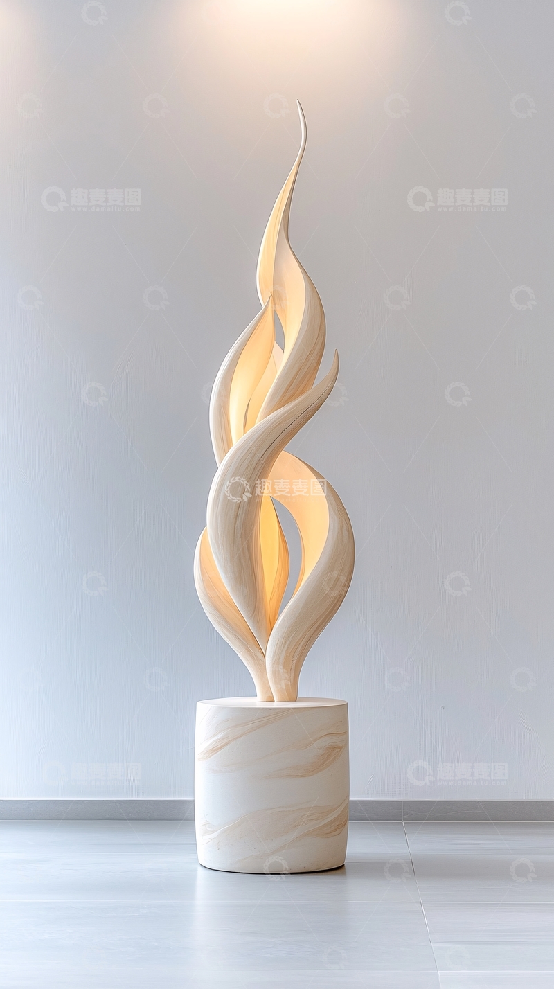 高清大图下载【趣麦麦图】火焰造型灯饰艺术摆件