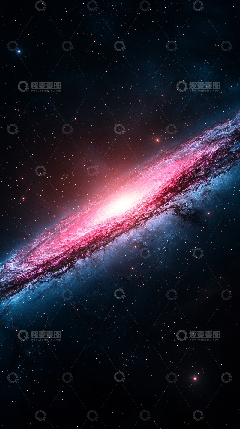 高清大图下载【趣麦麦图】星系螺旋星云夜空