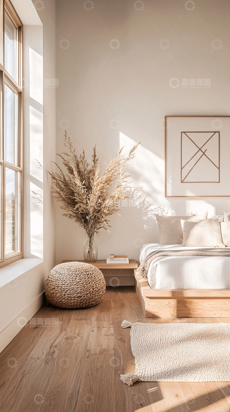 高清大图下载【趣麦麦图】简约自然风格卧室设计