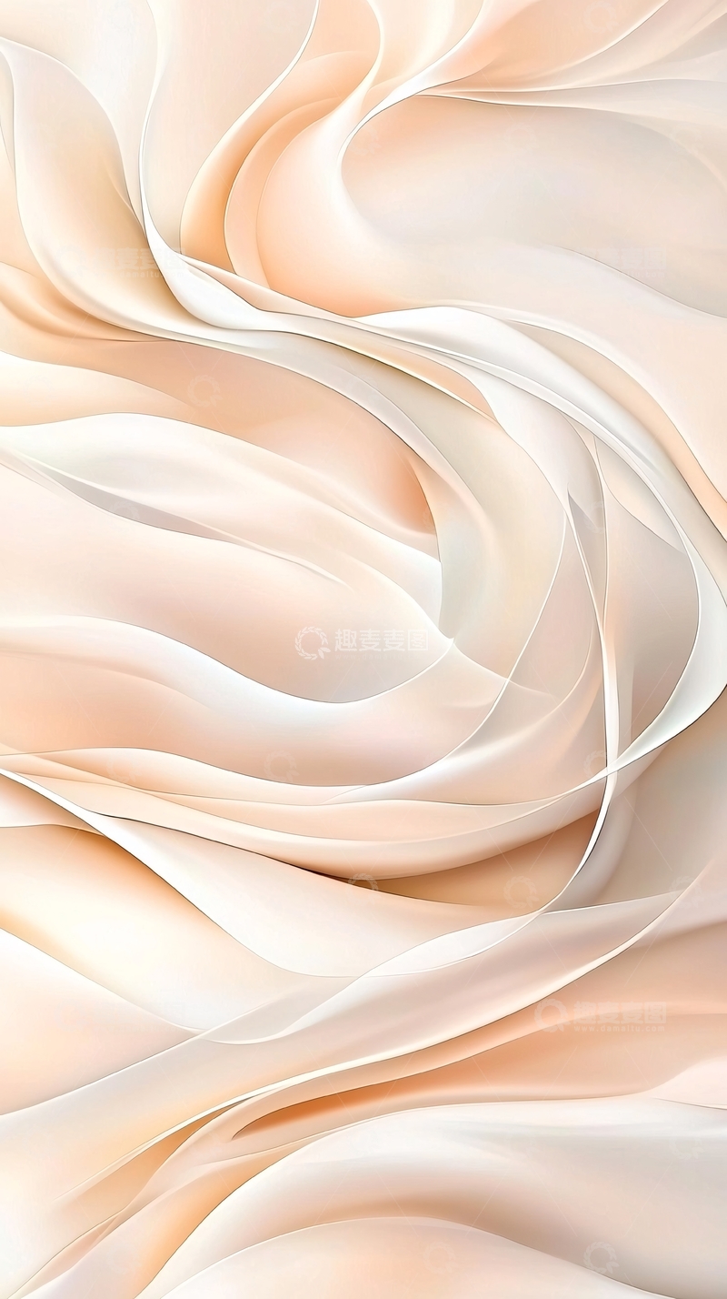 高清大图下载【趣麦麦图】柔和曲线抽象背景