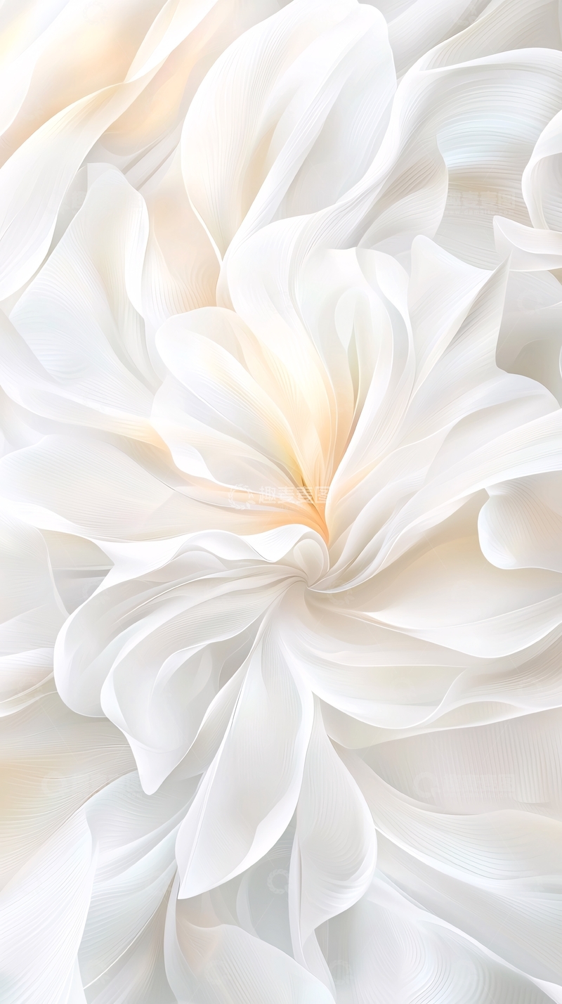 高清大图下载【趣麦麦图】白色花朵抽象艺术背景