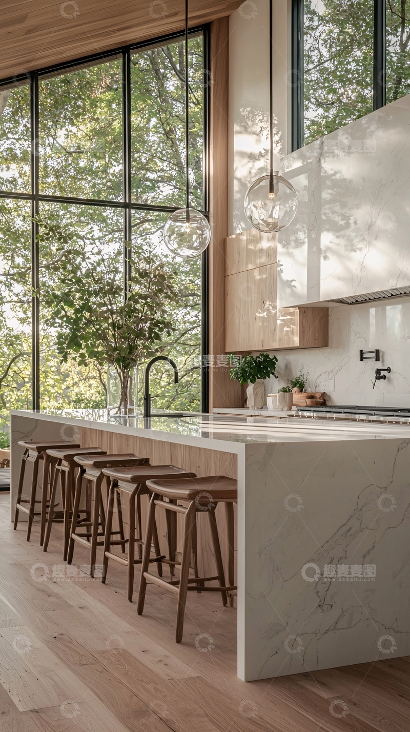 高清大图下载【趣麦麦图】现代简约厨房设计45