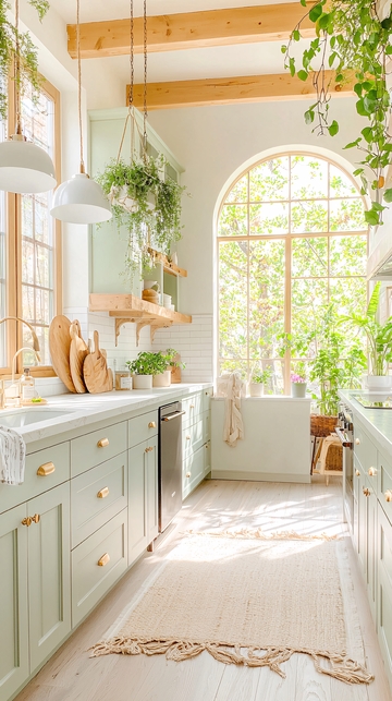 清新自然风格厨房设计