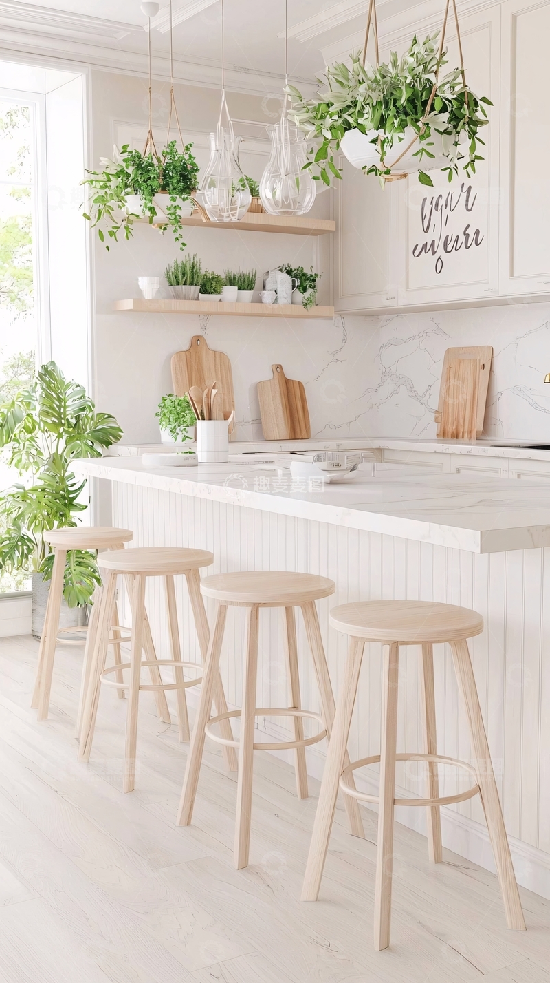 高清大图下载【趣麦麦图】清新自然风厨房设计