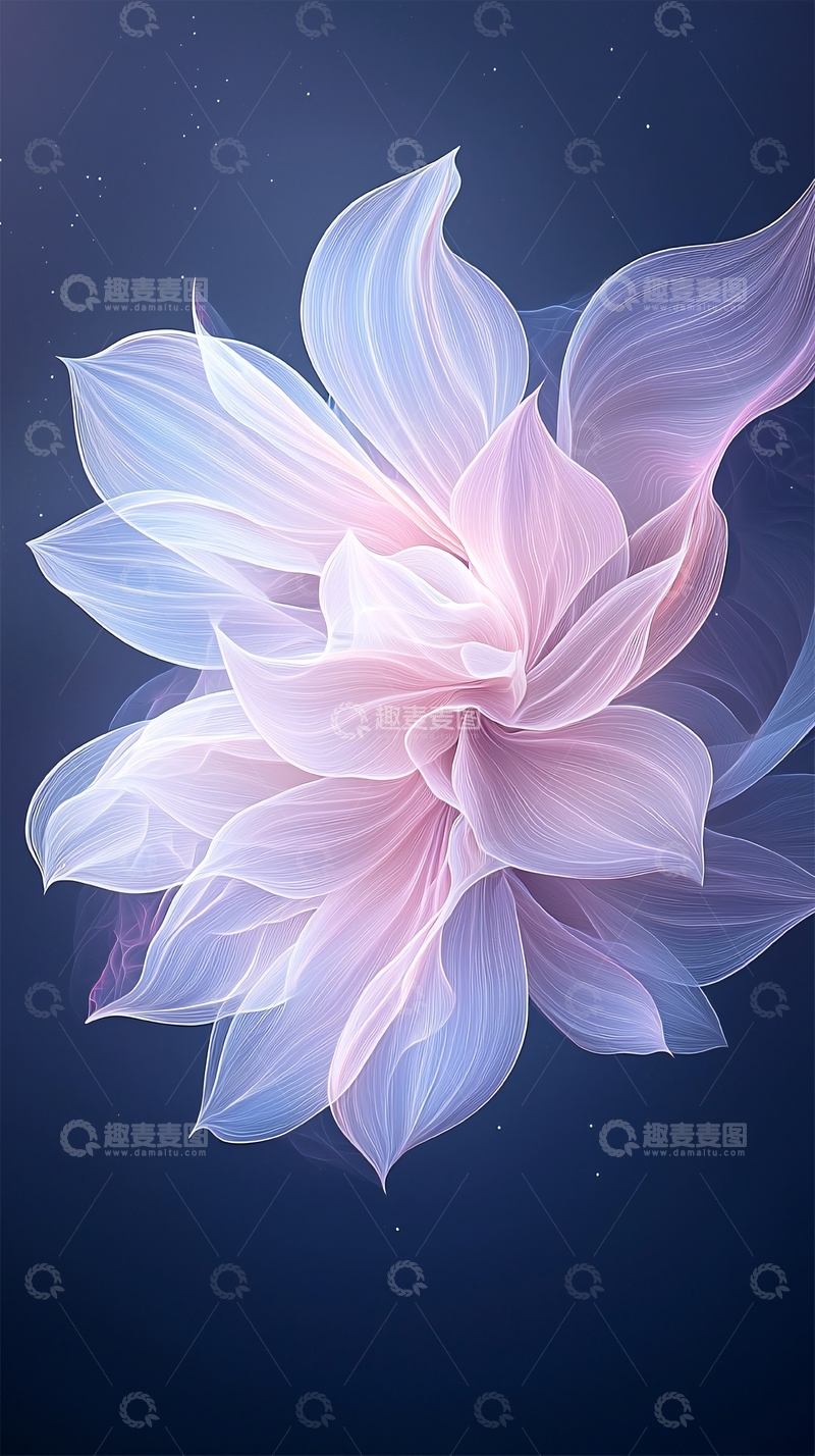 高清大图下载【趣麦麦图】梦幻花朵背景图