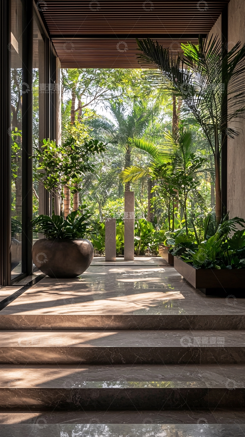 高清大图下载【趣麦麦图】现代庭院景观设计