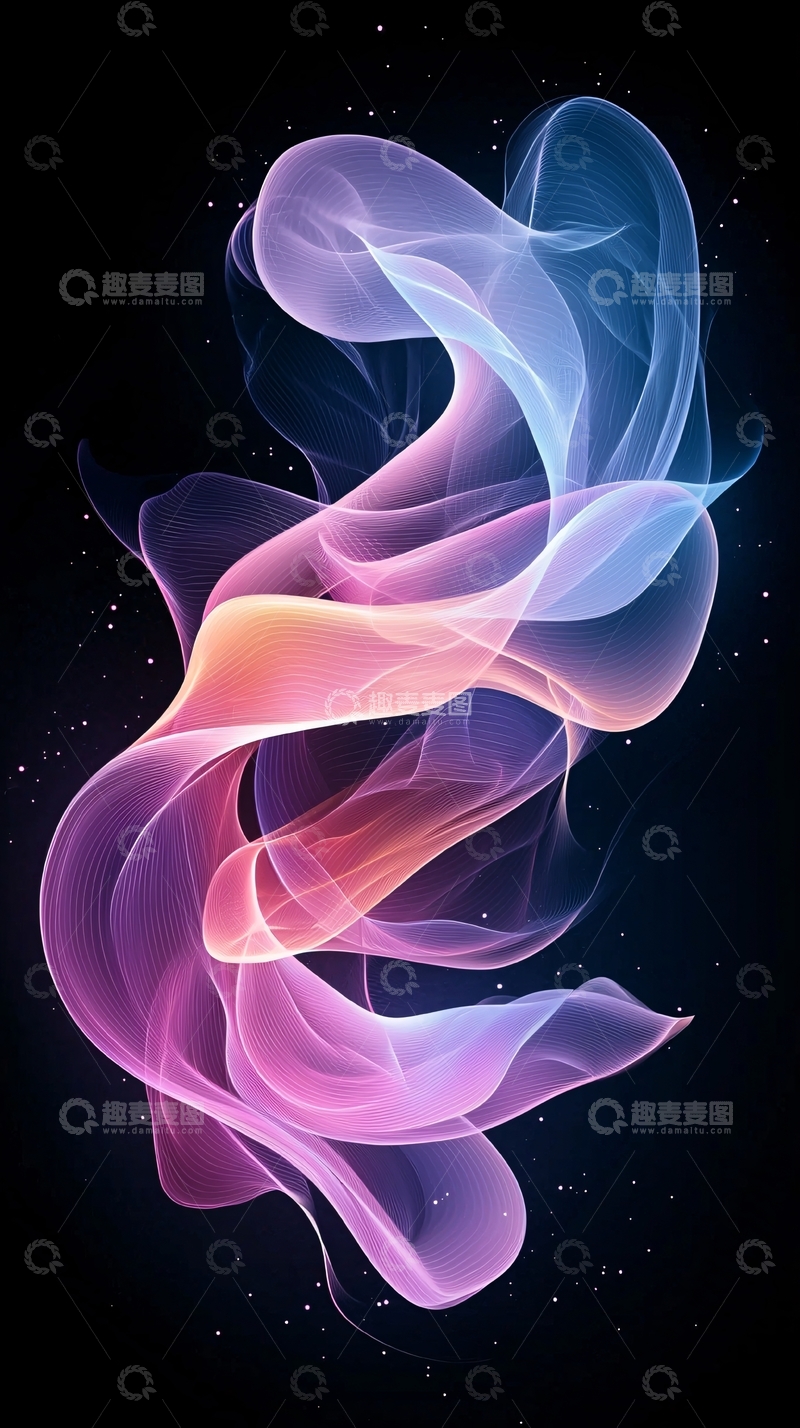 高清大图下载【趣麦麦图】抽象线条艺术背景