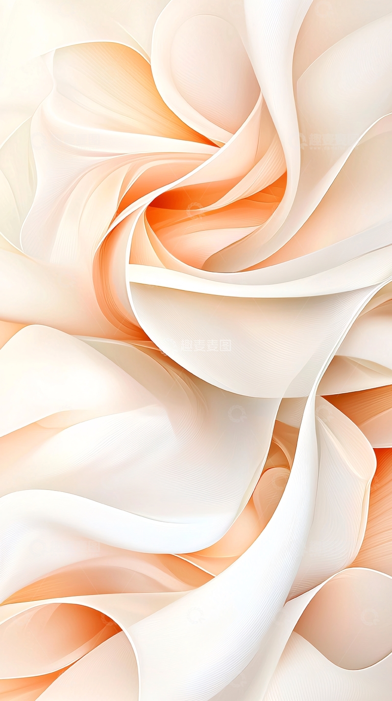 高清大图下载【趣麦麦图】柔和渐变色抽象花瓣纹理背景