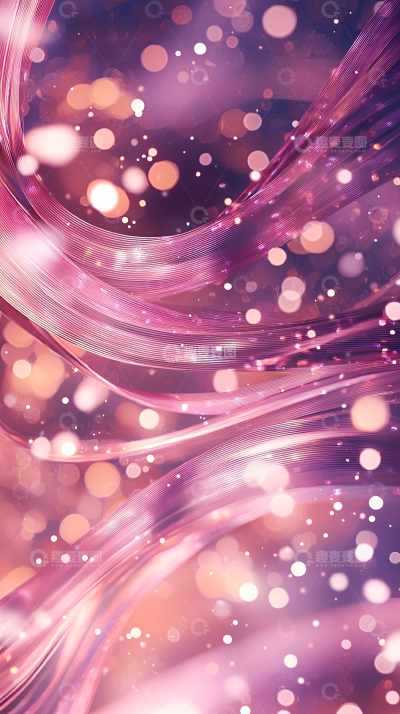 高清大图下载【趣麦麦图】梦幻光斑流动背景