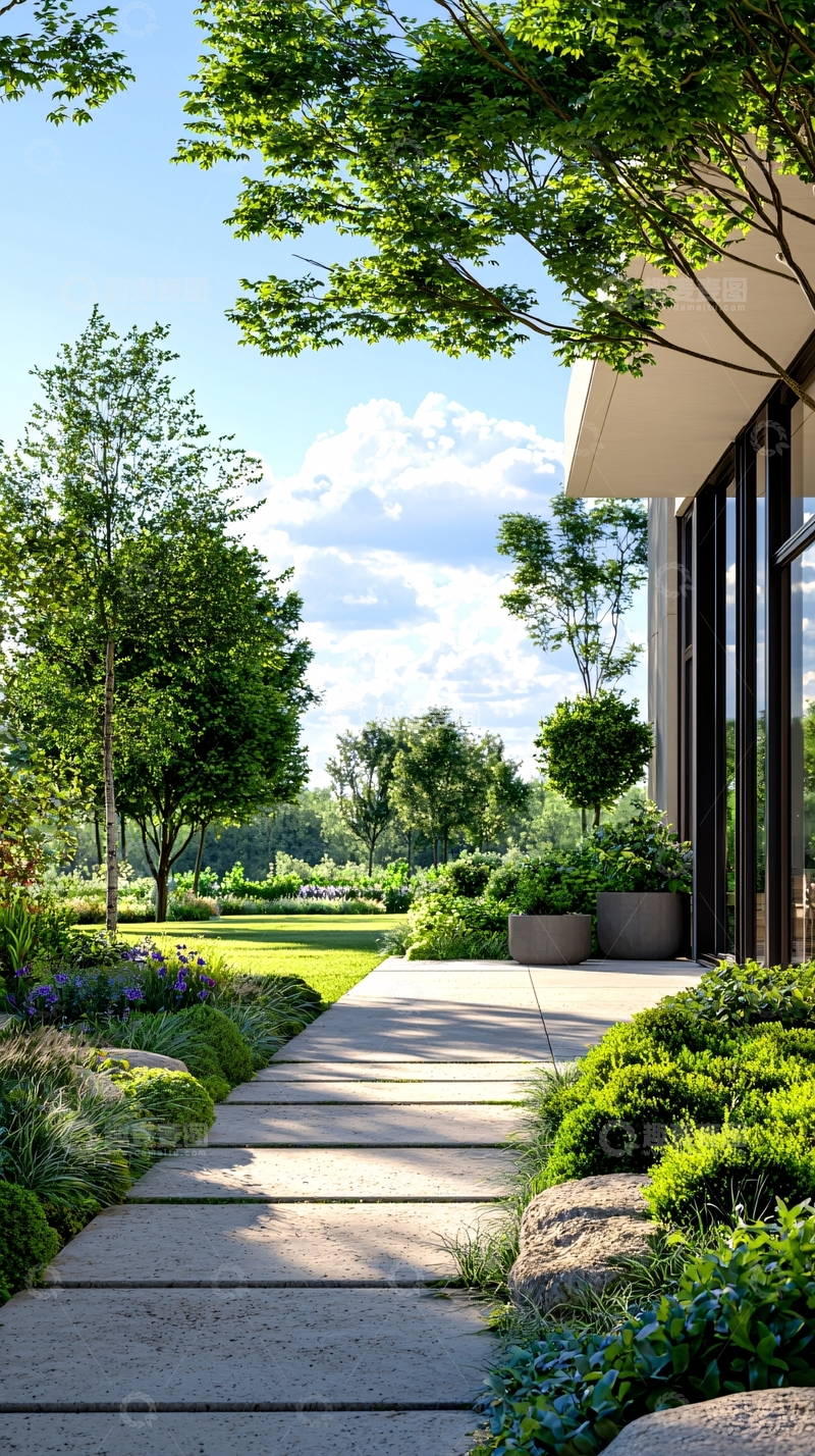 高清大图下载【趣麦麦图】现代庭院景观设计