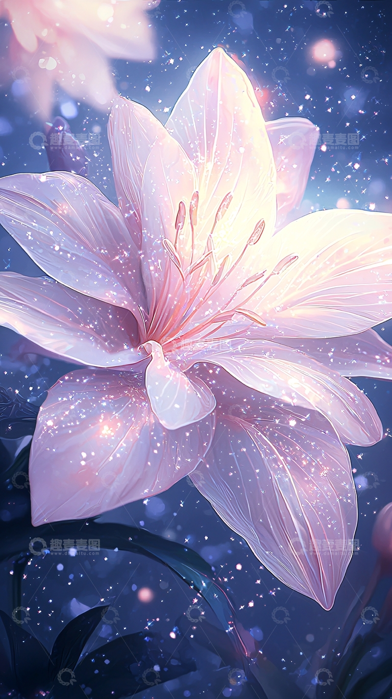 高清大图下载【趣麦麦图】梦幻花朵背景图