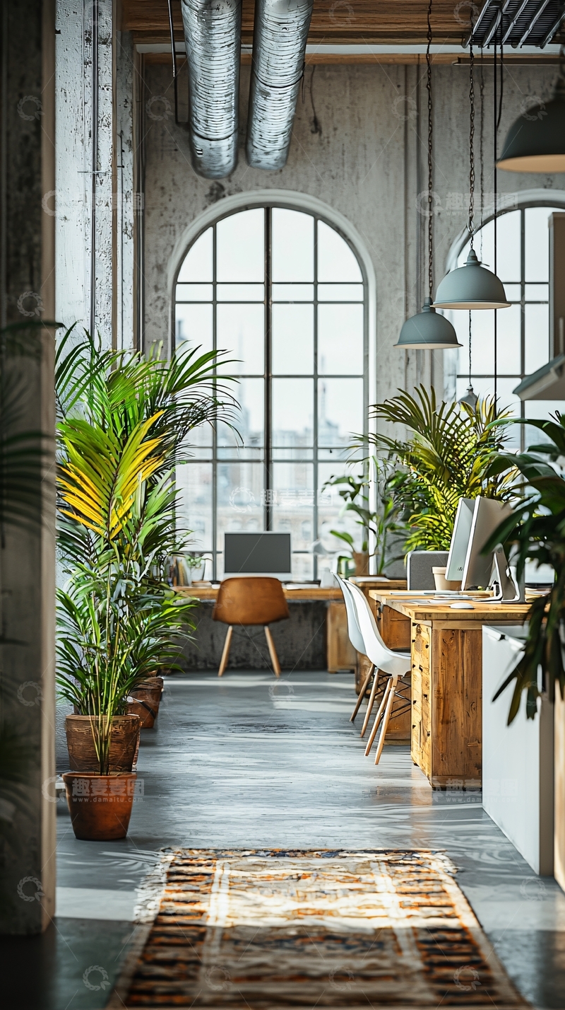 高清大图下载【趣麦麦图】工业风办公室设计灵感