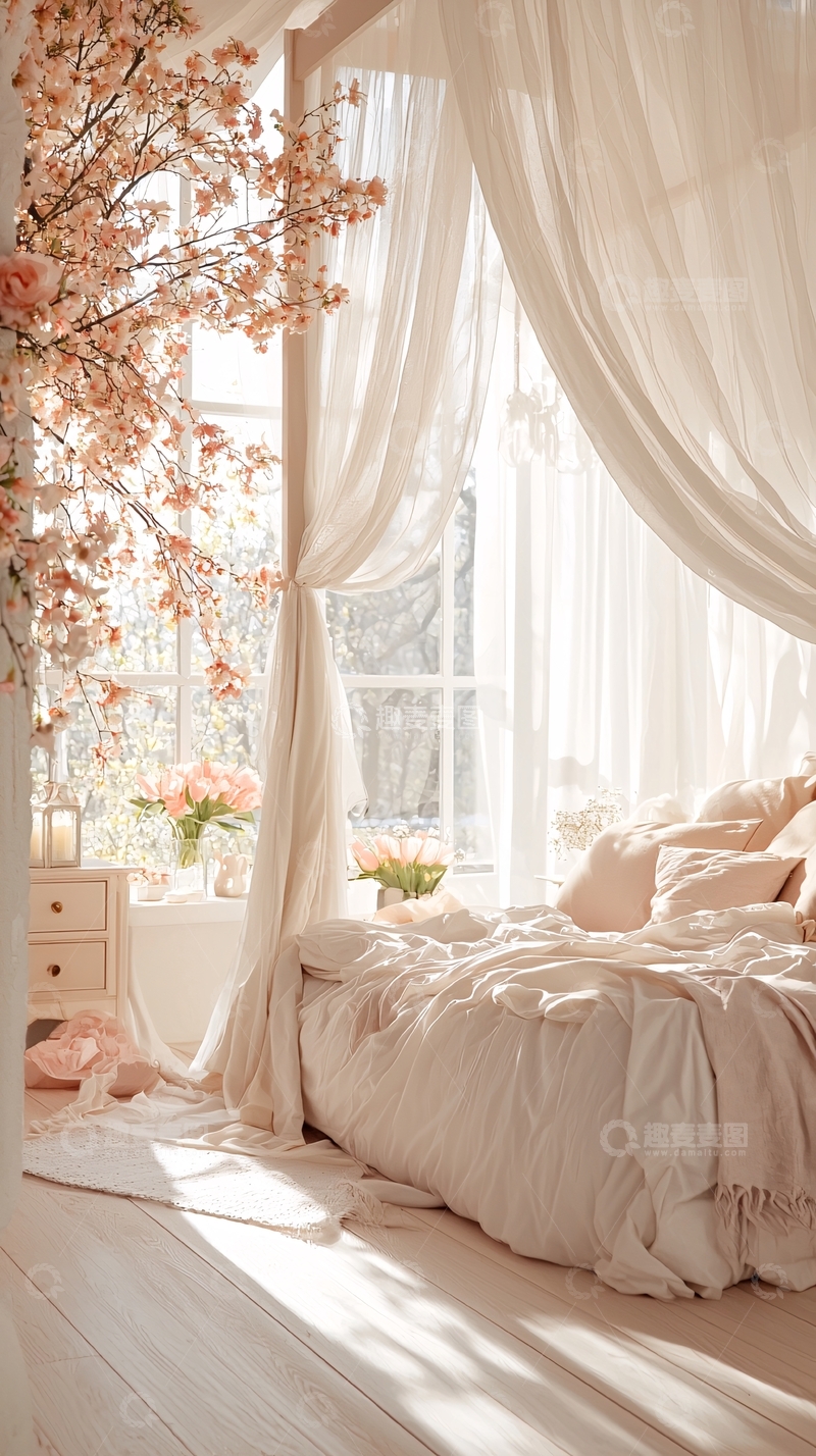 高清大图下载【趣麦麦图】温馨浪漫卧室装饰设计
