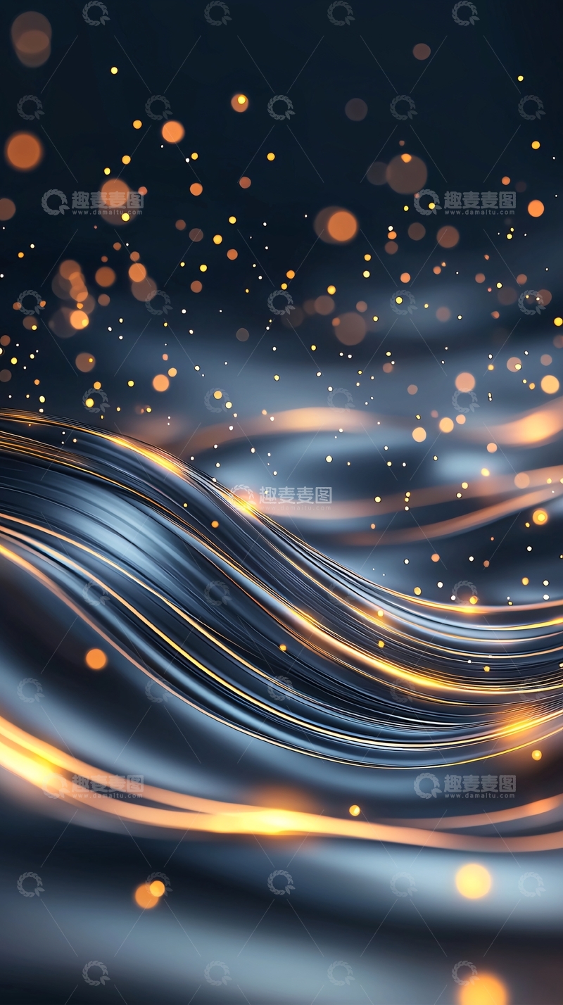 高清大图下载【趣麦麦图】光与波抽象艺术背景