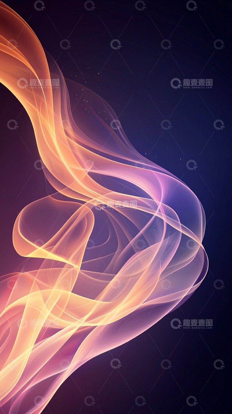 高清大图下载【趣麦麦图】抽象流动线条背景图