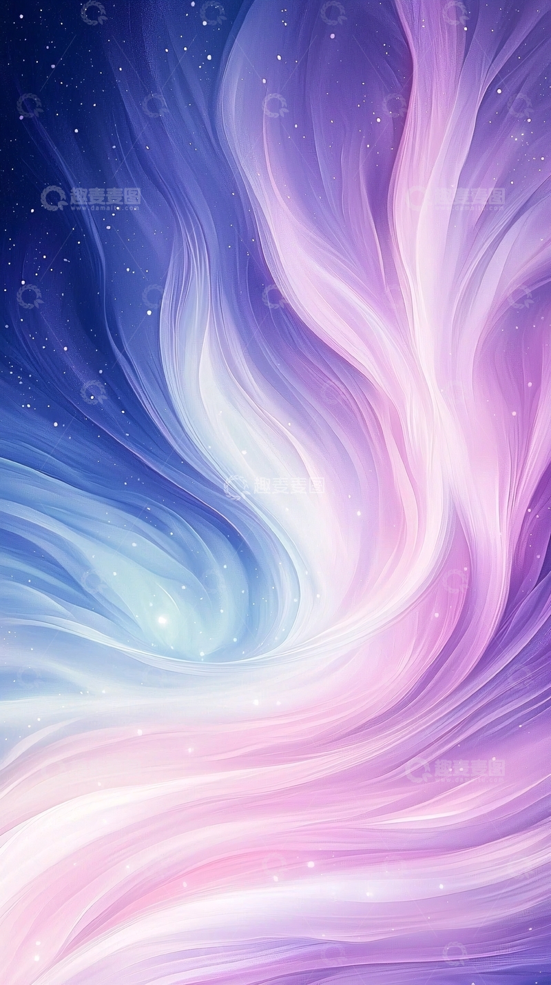 高清大图下载【趣麦麦图】梦幻渐变流动抽象背景