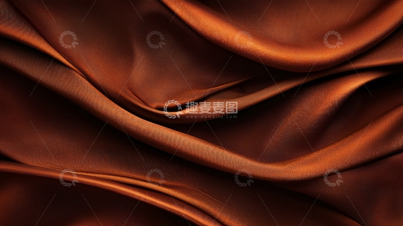 高清大图下载【趣麦麦图】橙色丝绸质感背景