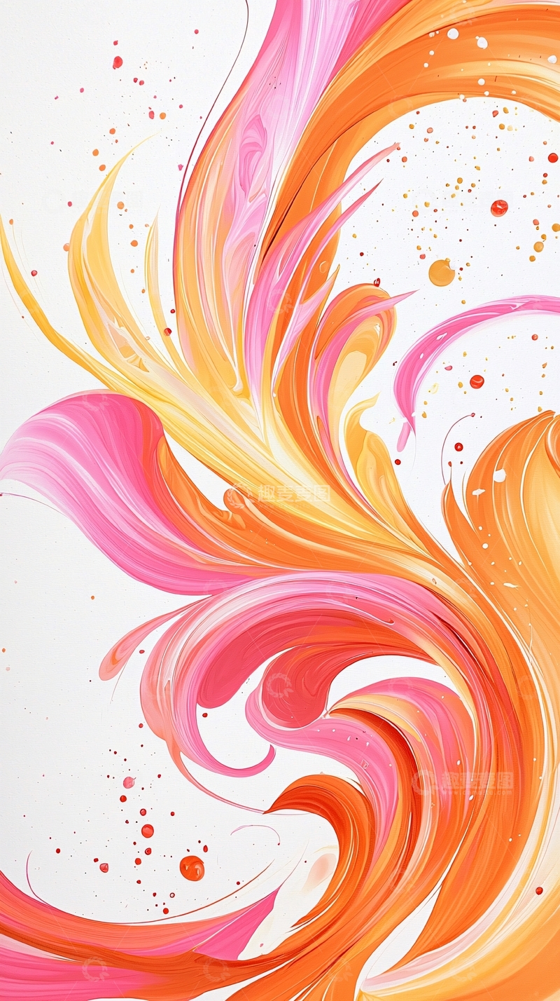 高清大图下载【趣麦麦图】抽象色彩流动艺术背景