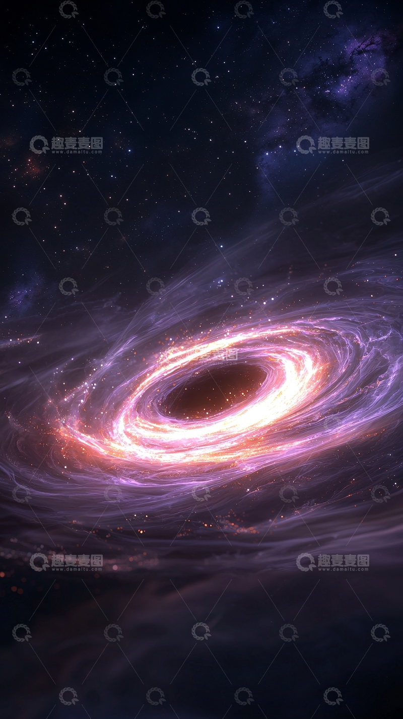 高清大图下载【趣麦麦图】星系漩涡宇宙背景