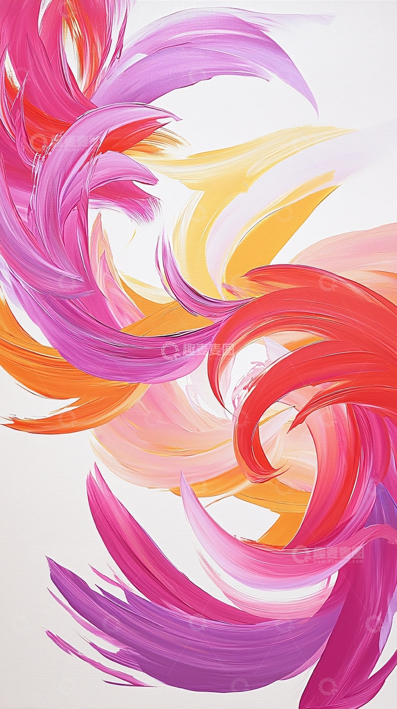 高清大图下载【趣麦麦图】抽象色彩流动艺术画