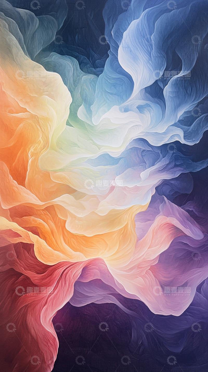高清大图下载【趣麦麦图】色彩渐变抽象艺术背景