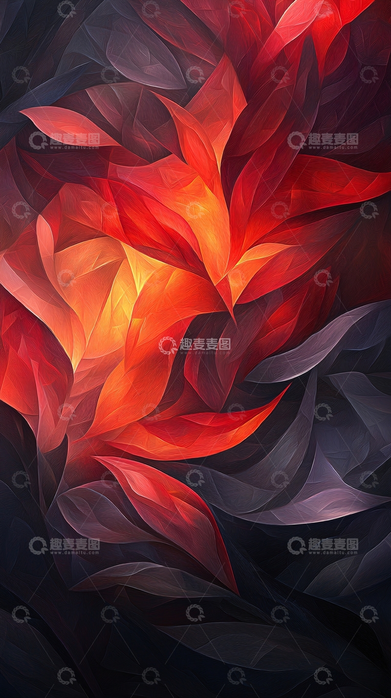 高清大图下载【趣麦麦图】抽象火焰艺术背景