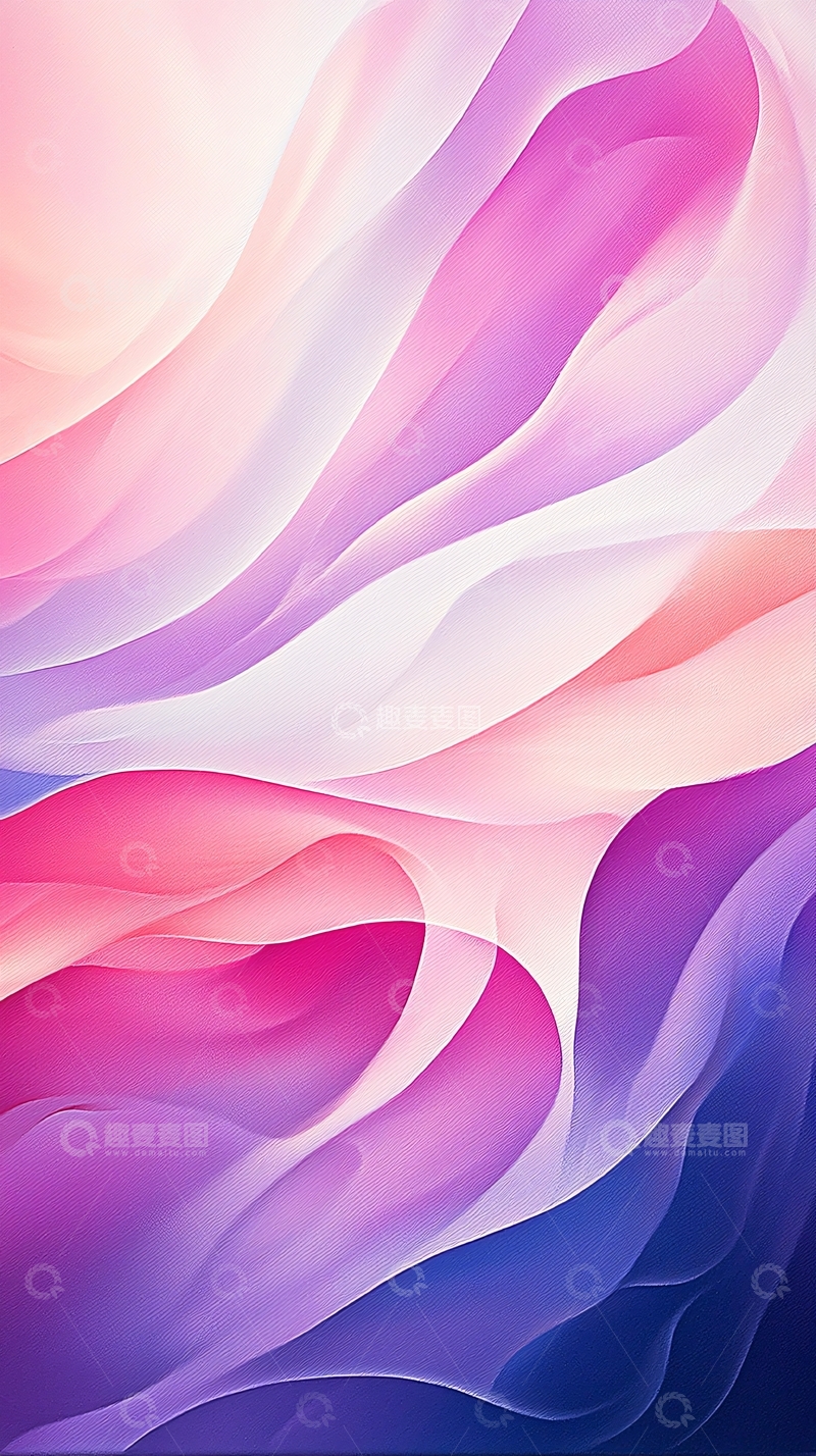 高清大图下载【趣麦麦图】梦幻渐变波浪抽象背景