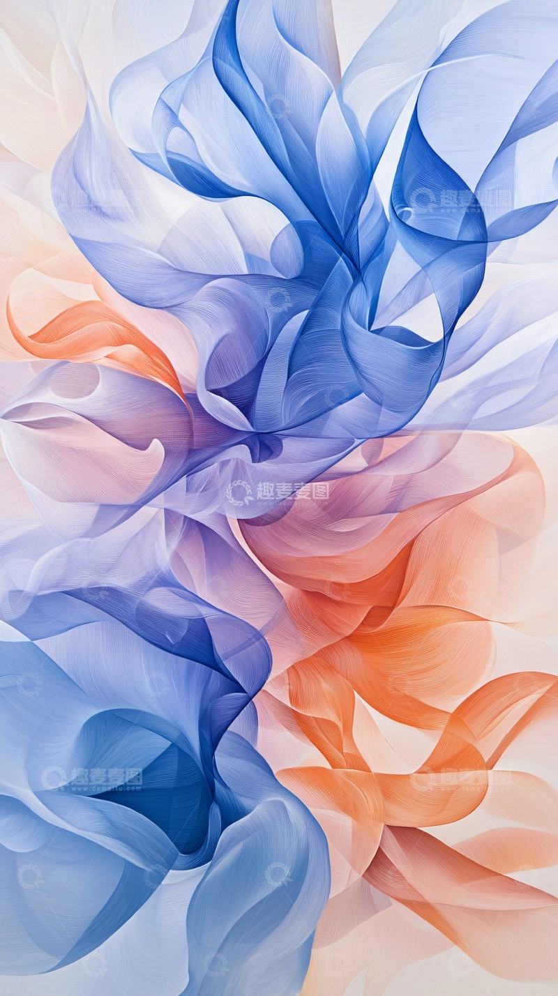高清大图下载【趣麦麦图】抽象色彩流动艺术背景