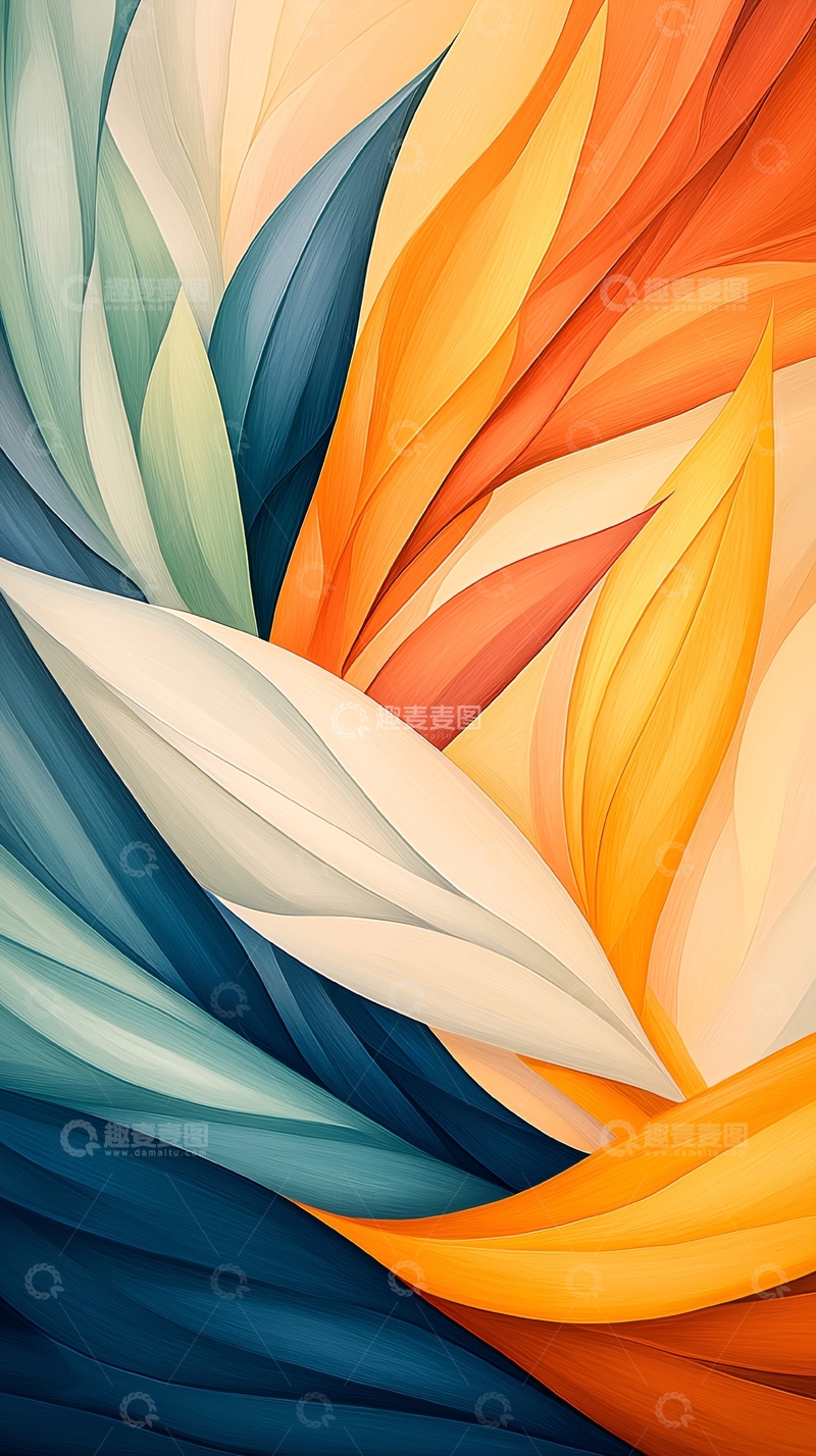 高清大图下载【趣麦麦图】色彩渐变抽象艺术背景