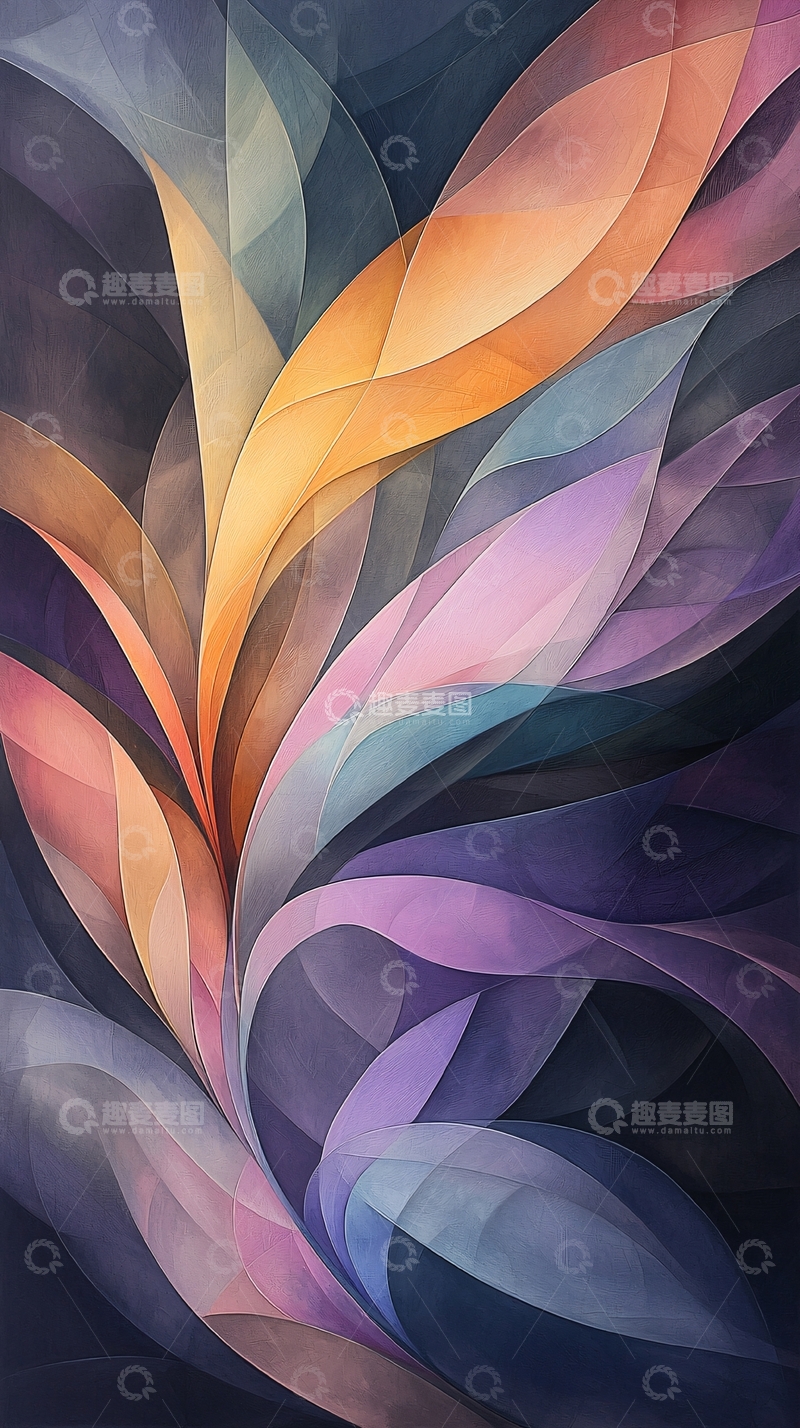 高清大图下载【趣麦麦图】抽象色彩渐变艺术背景