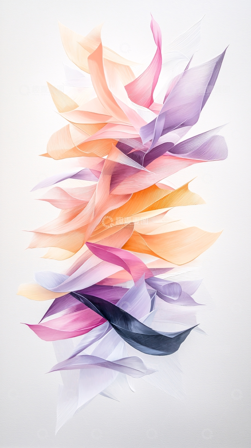 高清大图下载【趣麦麦图】抽象色彩流动艺术图案