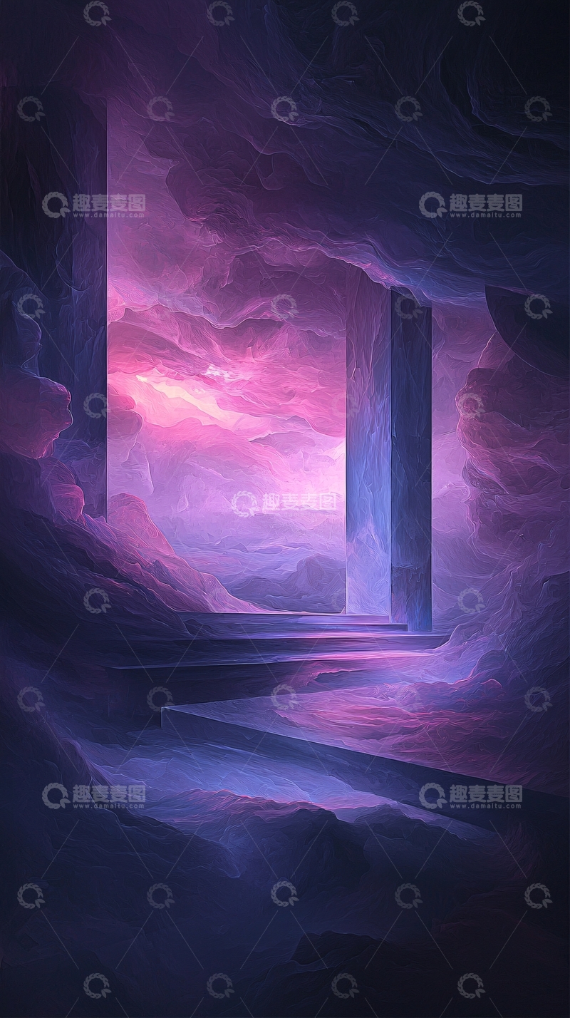 高清大图下载【趣麦麦图】梦幻洞穴之门