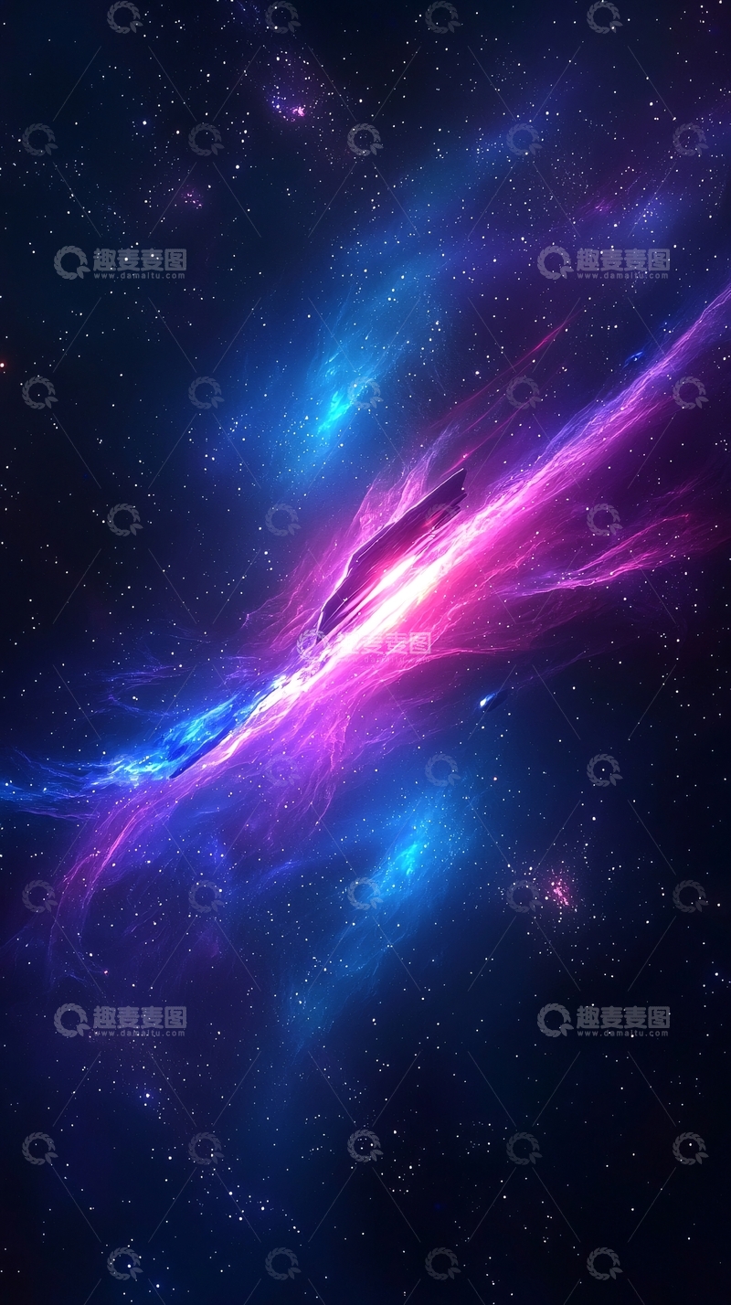 高清大图下载【趣麦麦图】梦幻星云背景素材