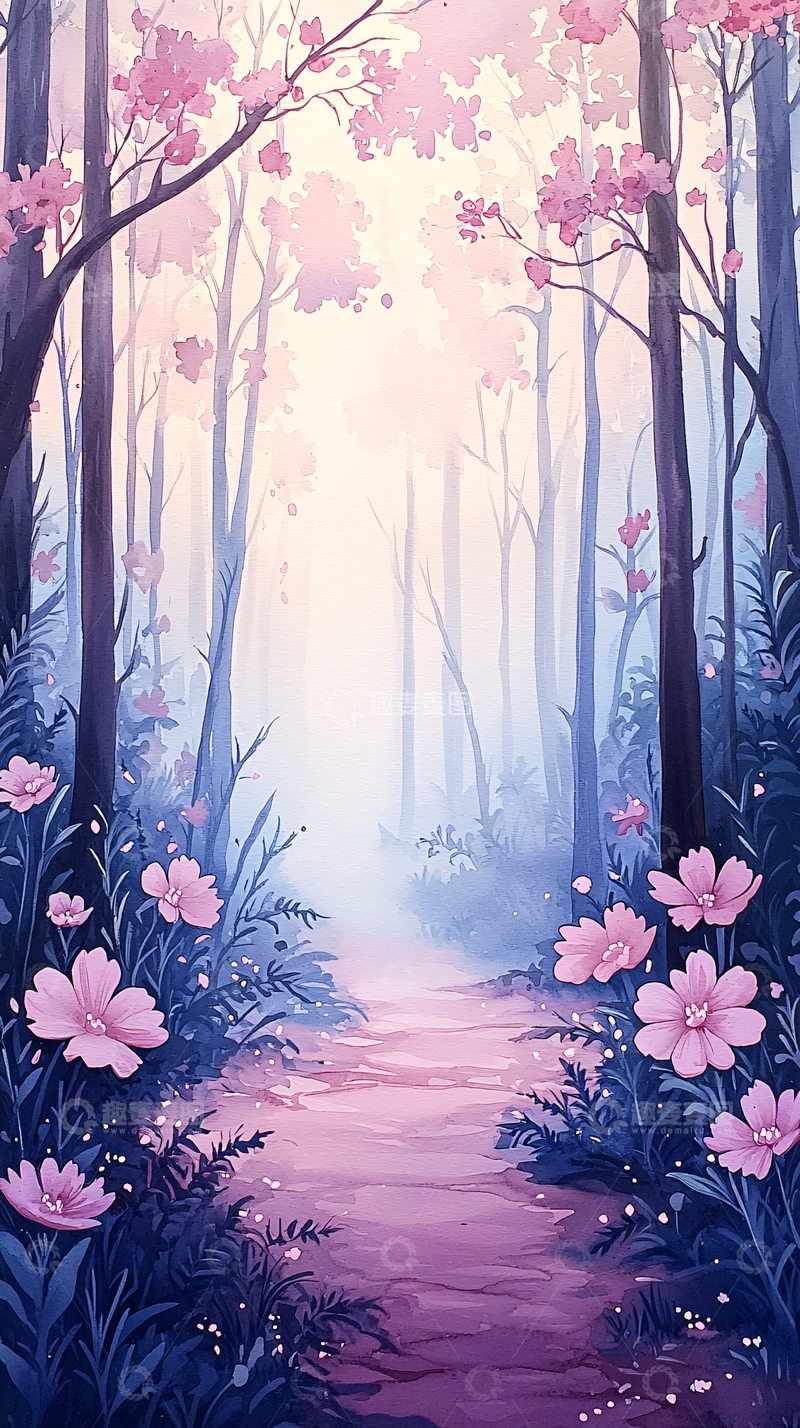 高清大图下载【趣麦麦图】梦幻森林小径