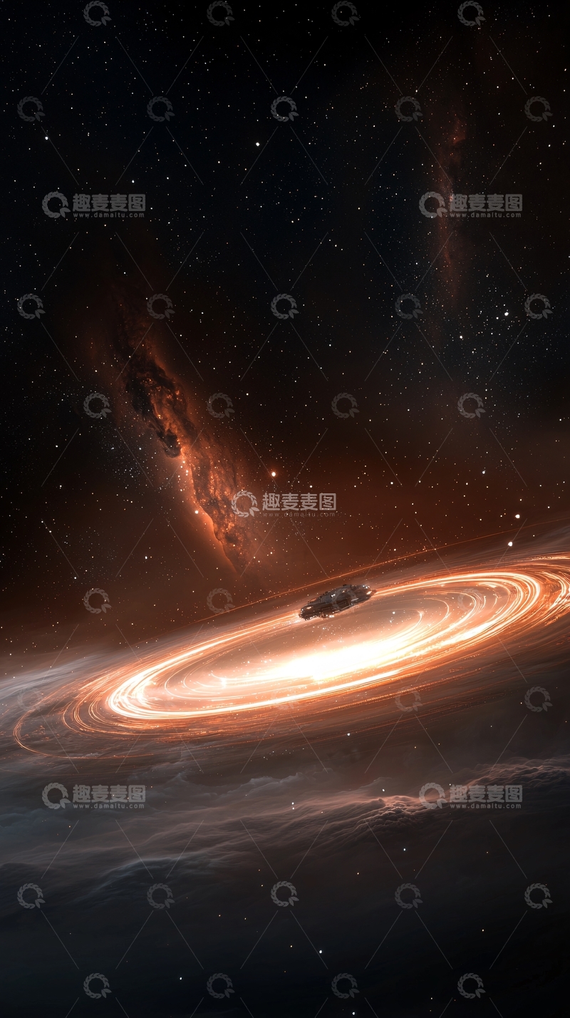 高清大图下载【趣麦麦图】星际旅行：宇宙中的光速穿梭