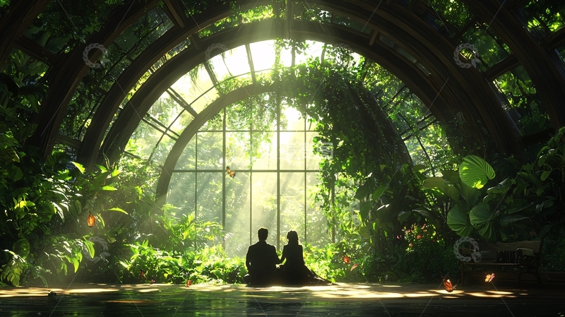 高清大图下载【趣麦麦图】温室中的爱情故事