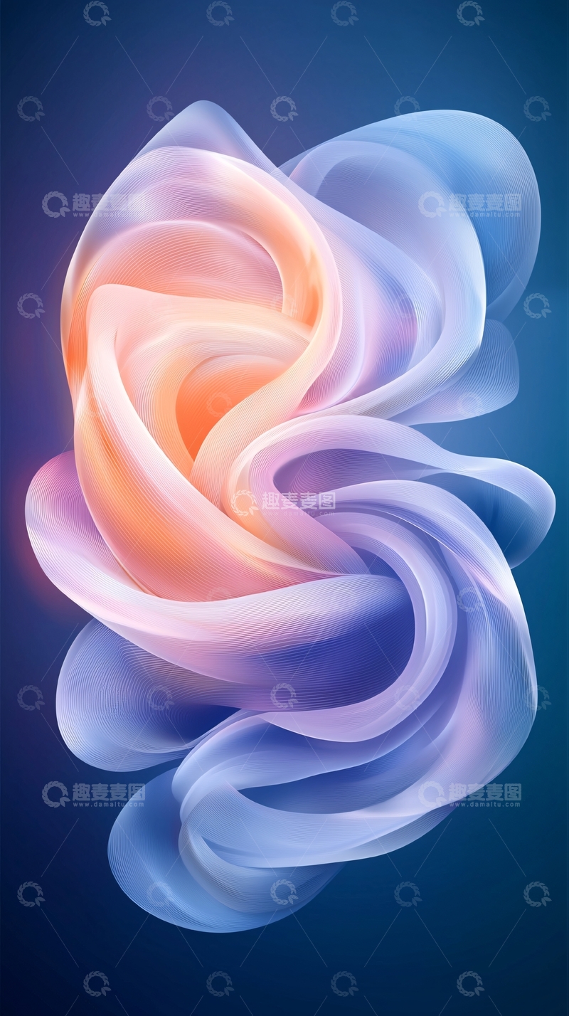 高清大图下载【趣麦麦图】抽象流体艺术背景