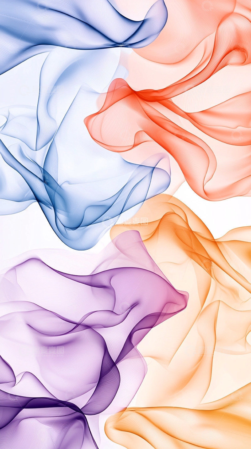 高清大图下载【趣麦麦图】抽象流动色彩背景图