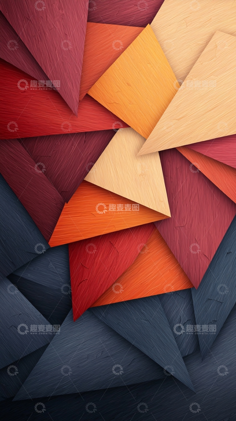 高清大图下载【趣麦麦图】几何拼接木质纹理背景