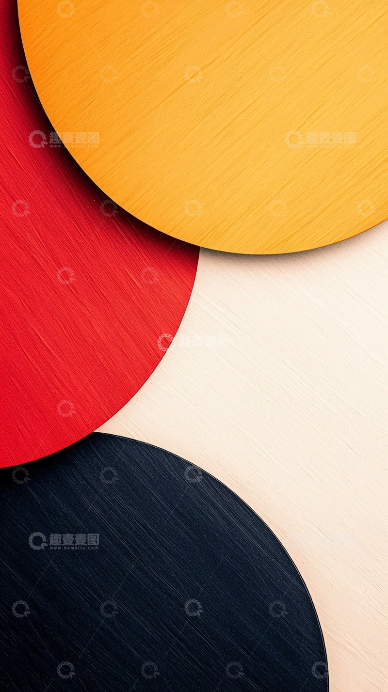 高清大图下载【趣麦麦图】抽象几何圆形背景素材