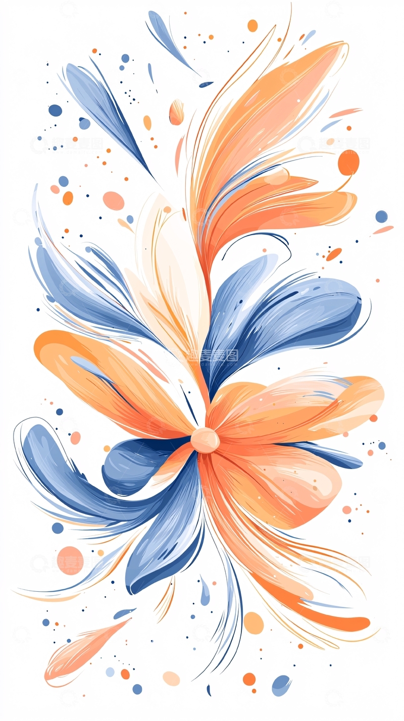 高清大图下载【趣麦麦图】抽象花卉艺术图案
