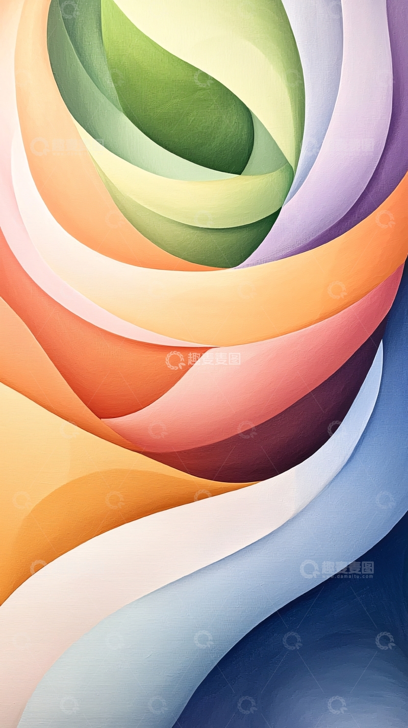 高清大图下载【趣麦麦图】色彩渐变抽象艺术背景