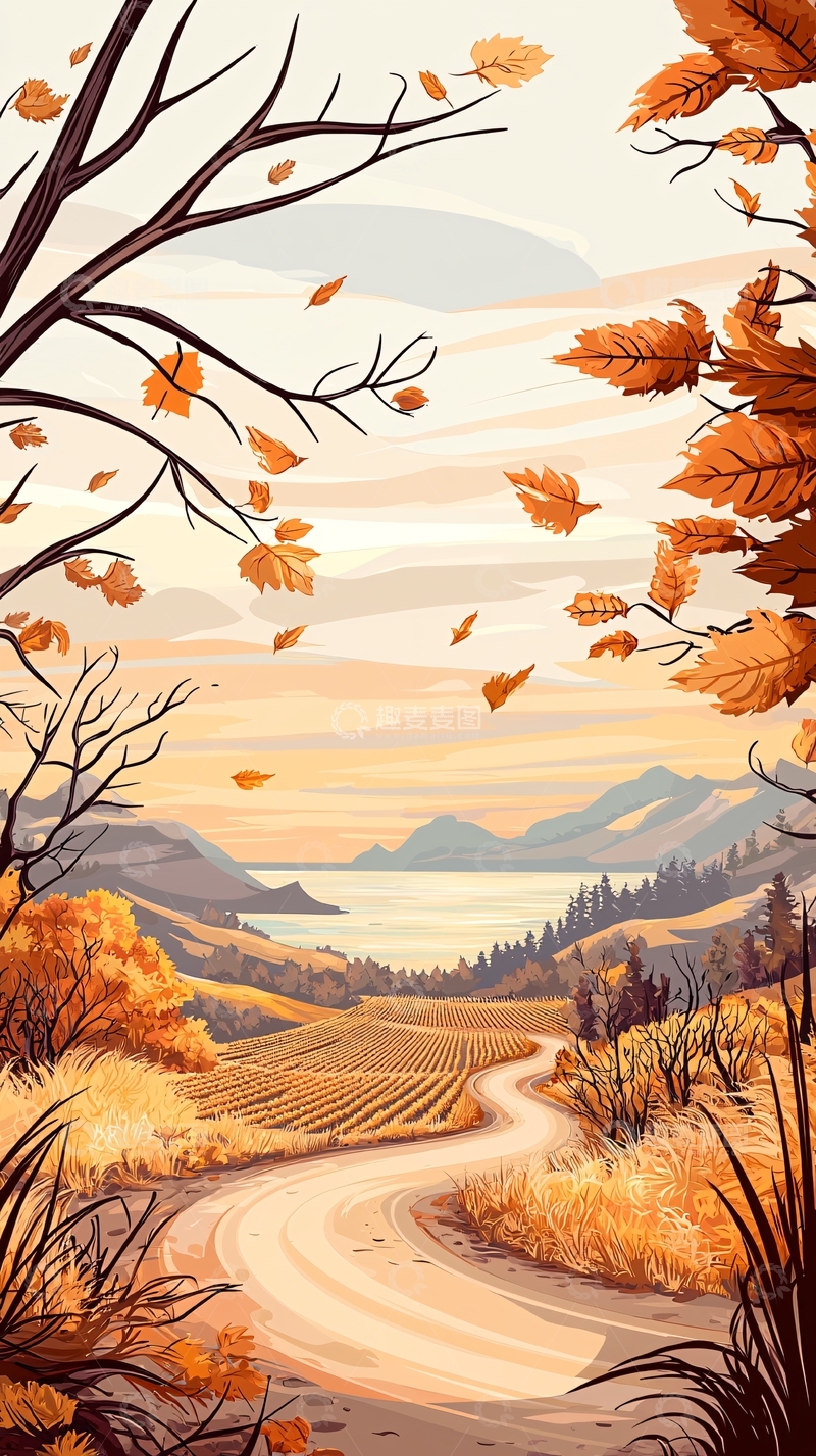 高清大图下载【趣麦麦图】秋日田园风光117