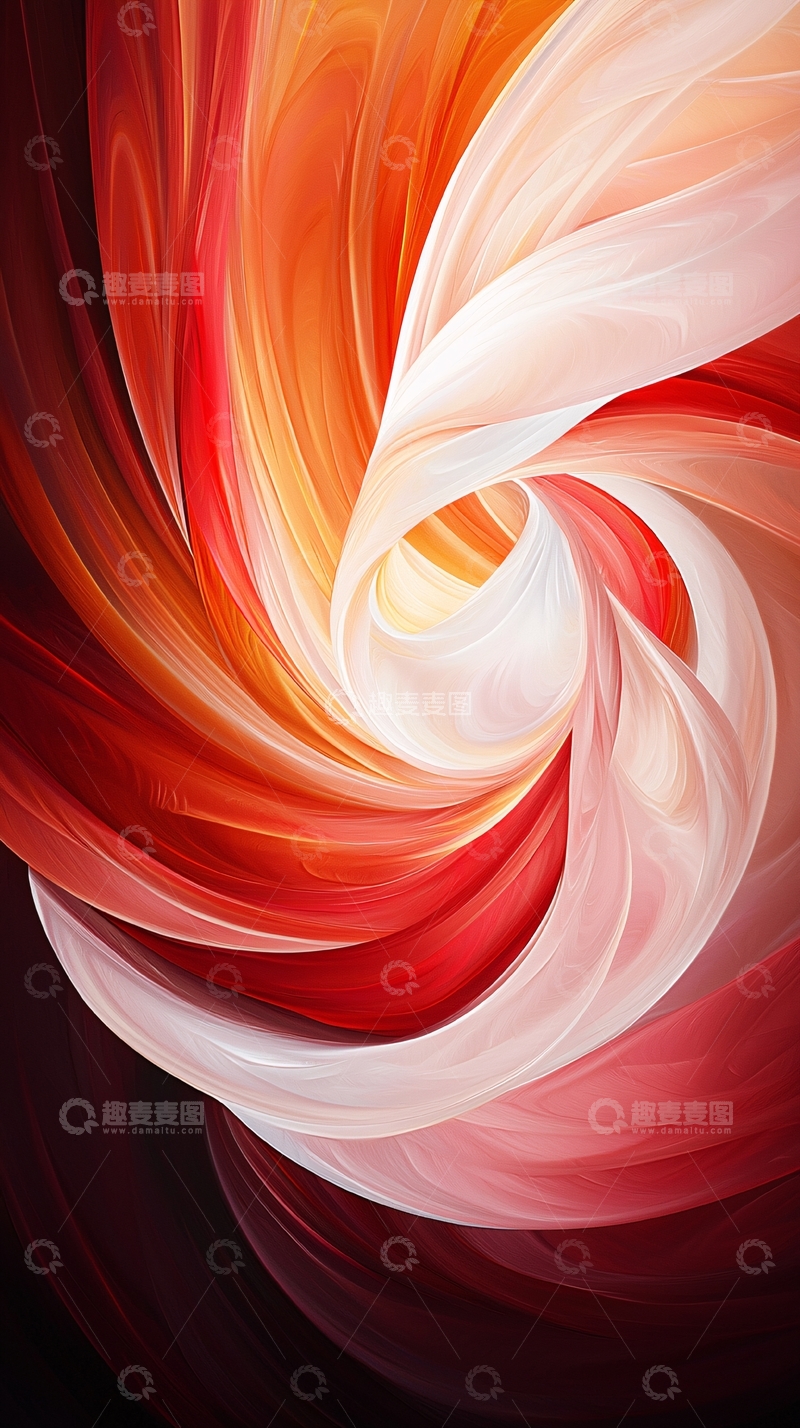 高清大图下载【趣麦麦图】抽象色彩漩涡背景图