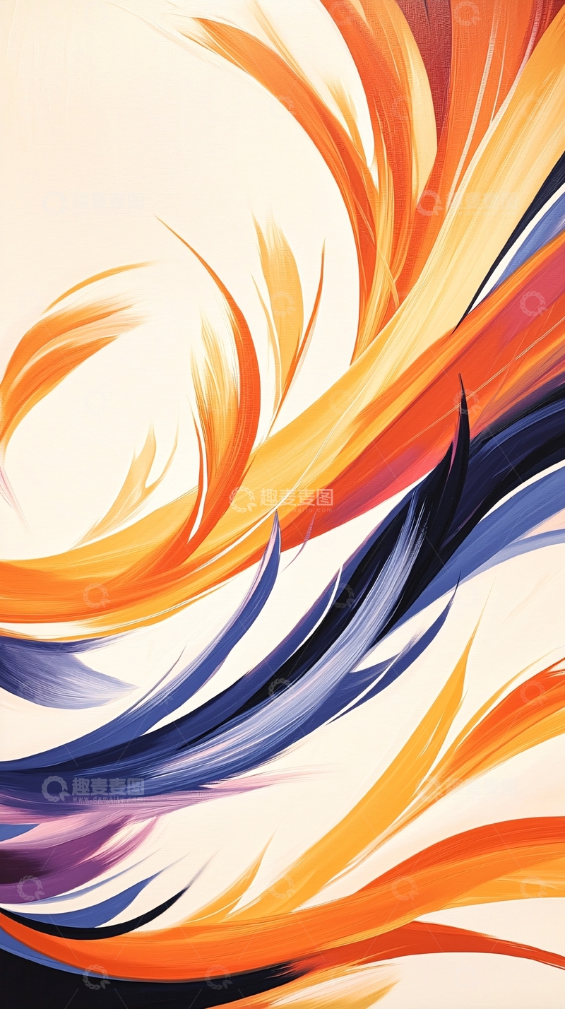 高清大图下载【趣麦麦图】抽象色彩流动艺术背景